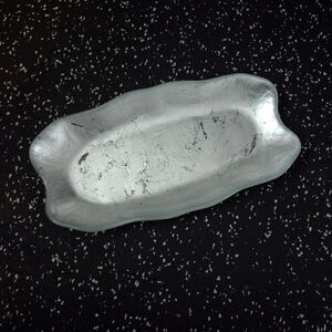 Silver Glass Decorative Tray